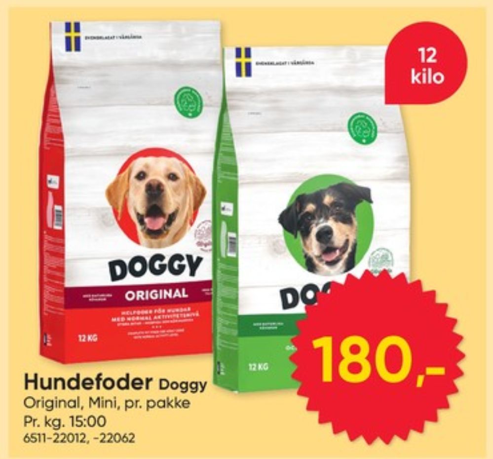 Doggy, Hundefoder