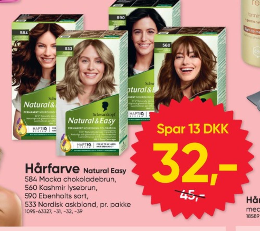 Schwarzkopf Natural & Easy, Hårfarve