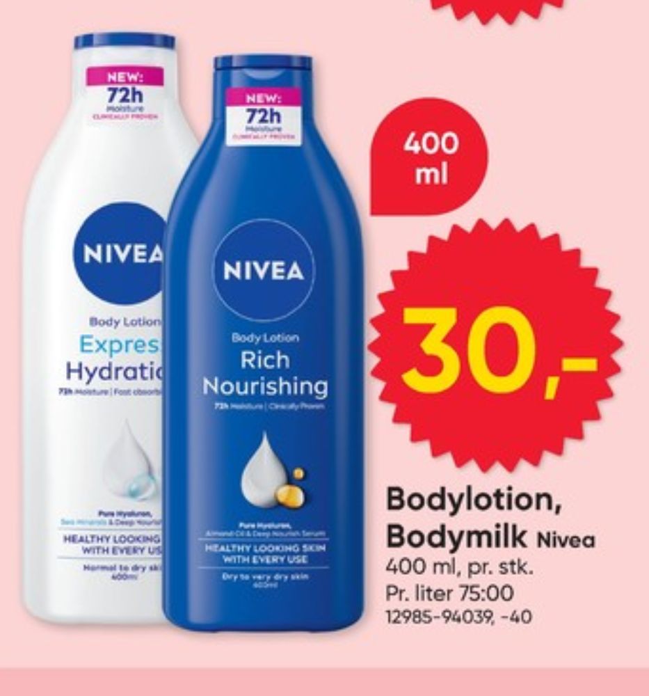 Nivea, Bodymilk