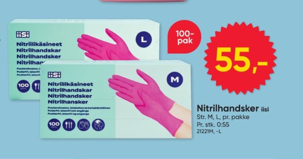 iiSi, Engangshandsker