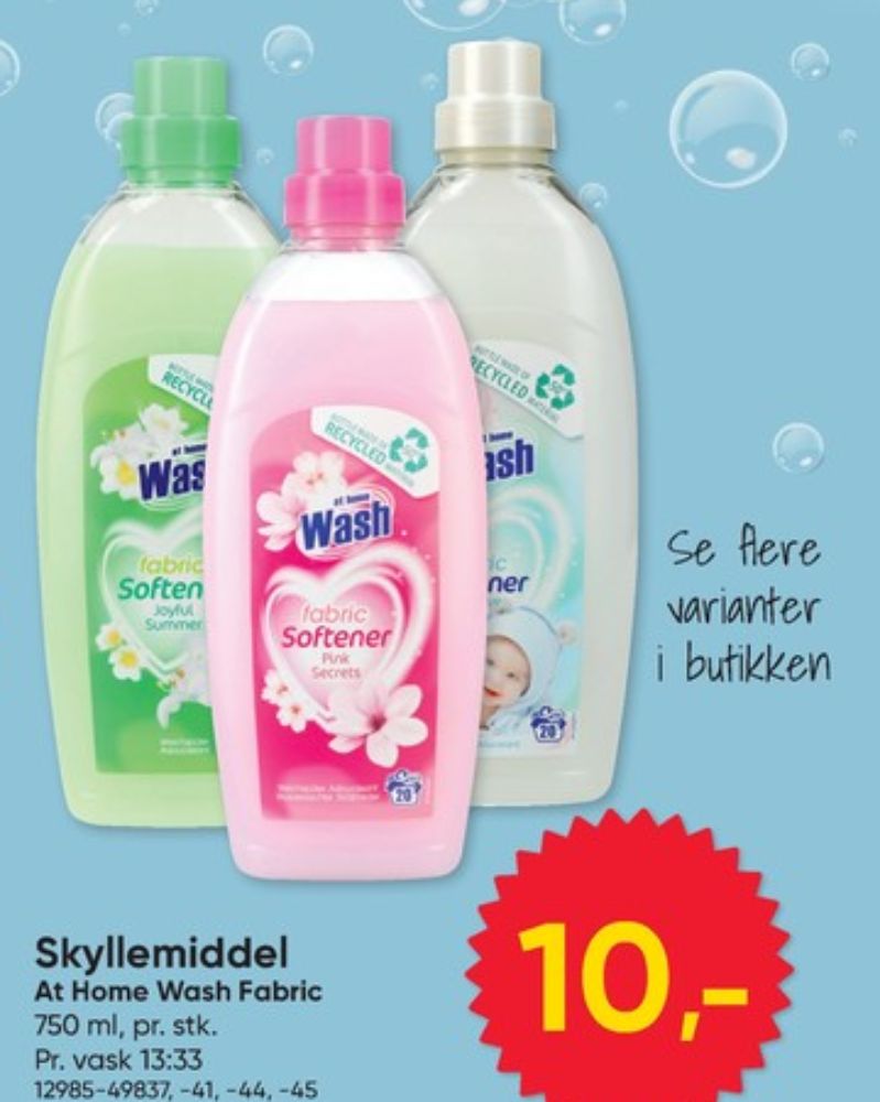 at home WASH, Skyllemiddel