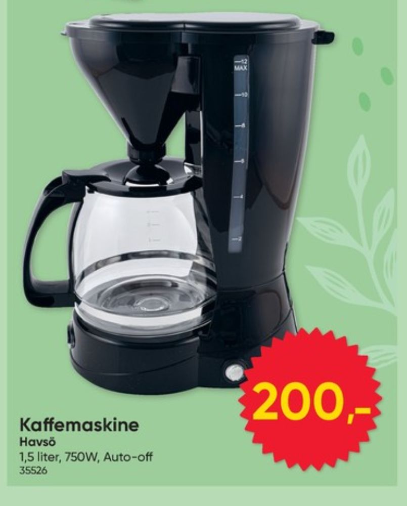 Havsö, Kaffemaskine