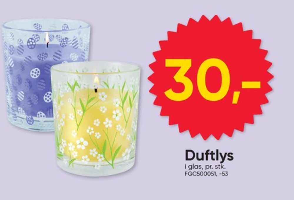 Inicio, Duftlys i glas