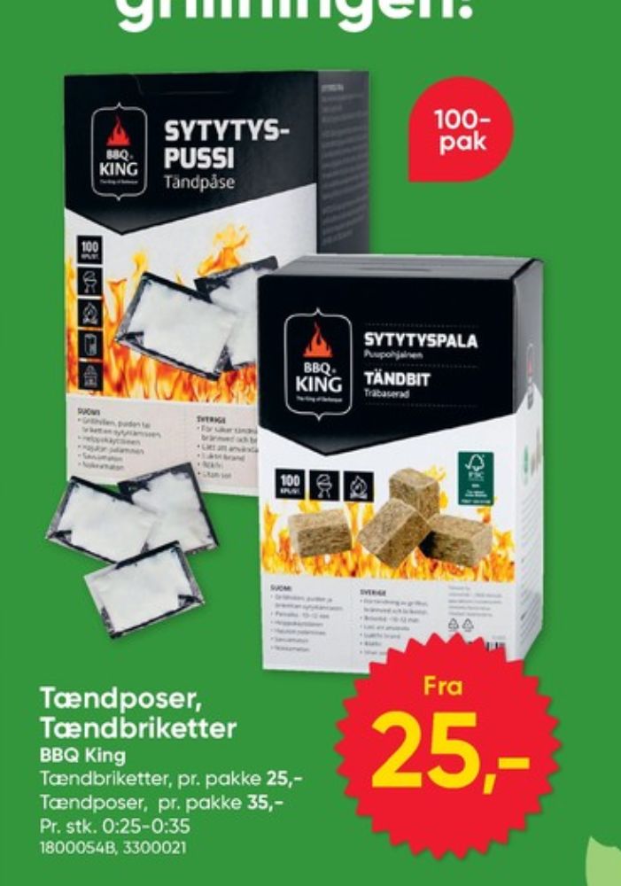 BBQ King, Optændingsblokke