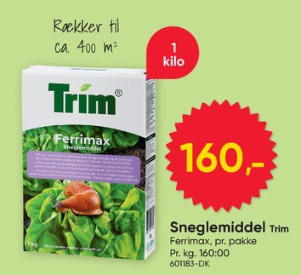 Trim Ferrimax, Sneglemiddel