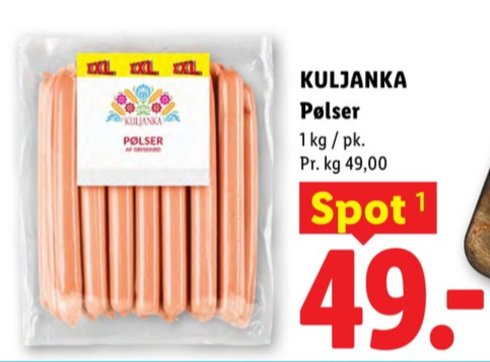 Kuljanka, Pølser