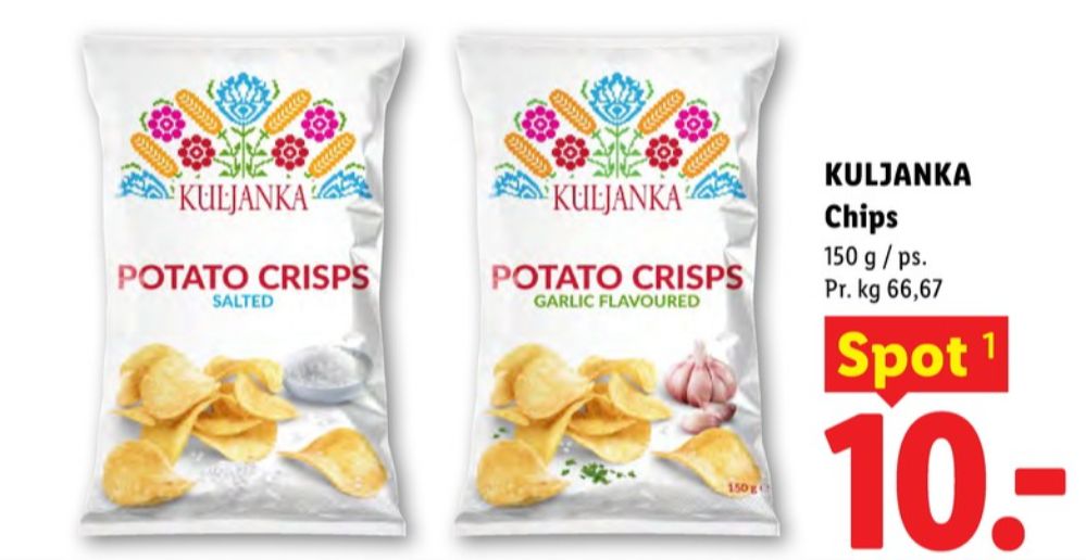 Kuljanka, Hvidløgschips