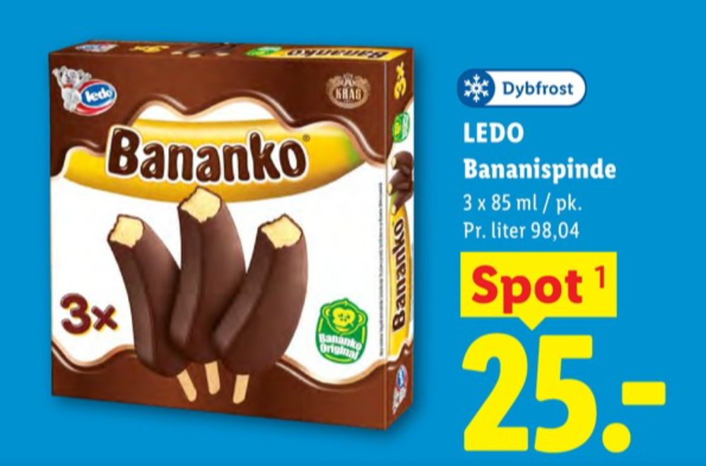 Ledo, Bananko Ispinde