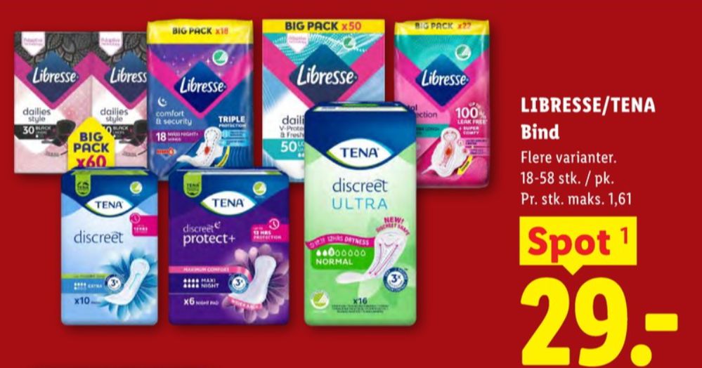 Libresse, Regular Black Trusseindlæg