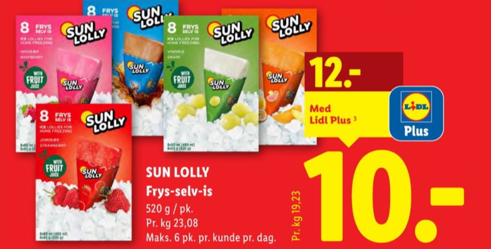 Sun Lolly, Is frys selv - Mango