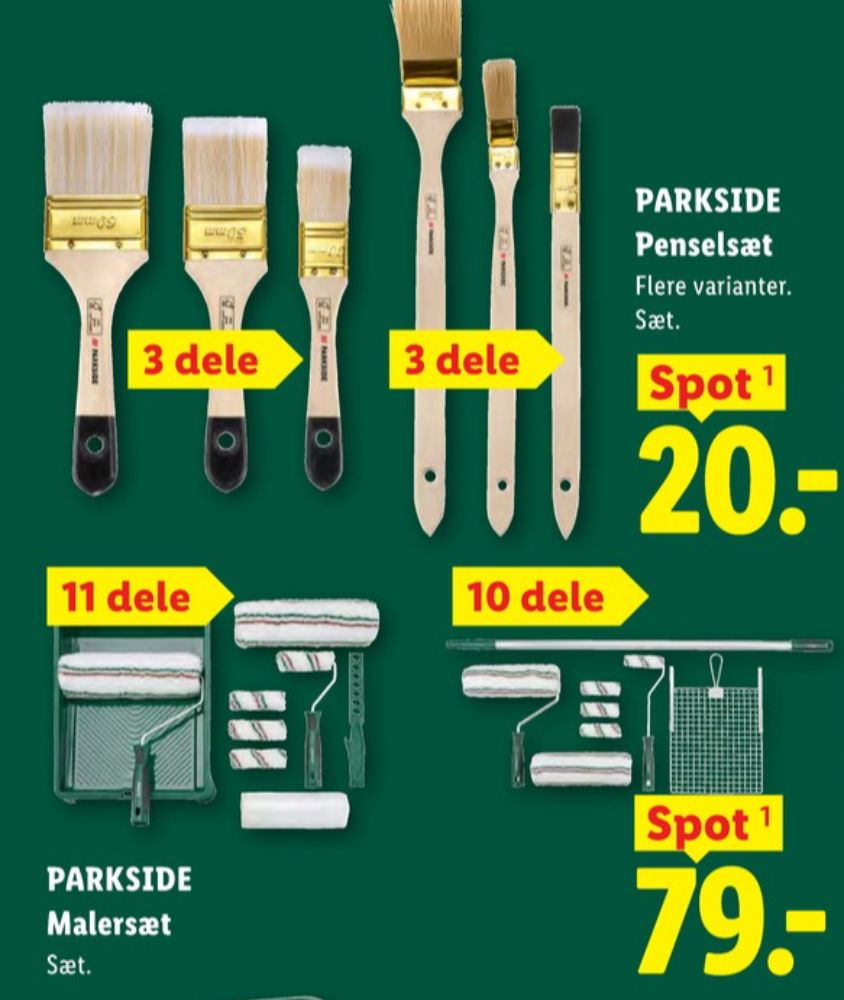 Parkside, Penselsæt