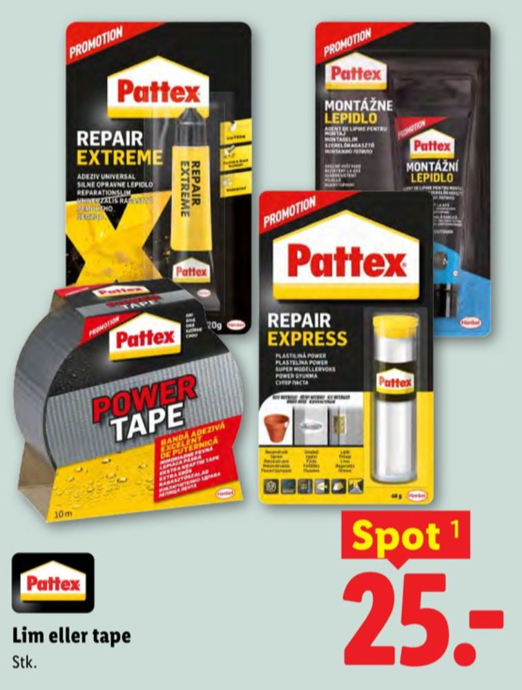 Pattex, Tape