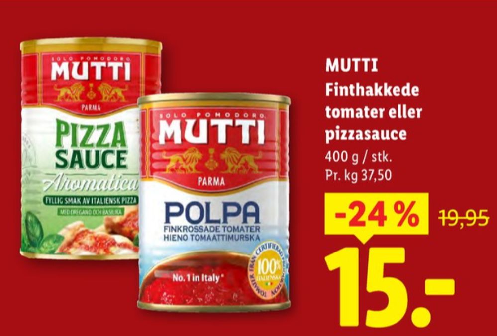 Mutti, Hakkede tomater