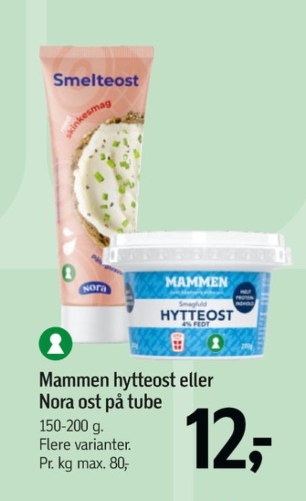 Nora, Skinke Smelteost