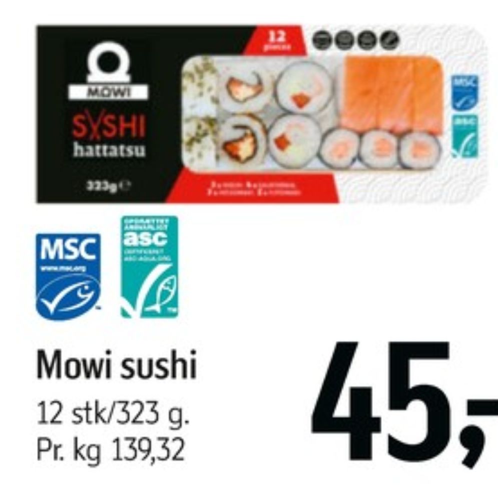 Mowi, Sushi