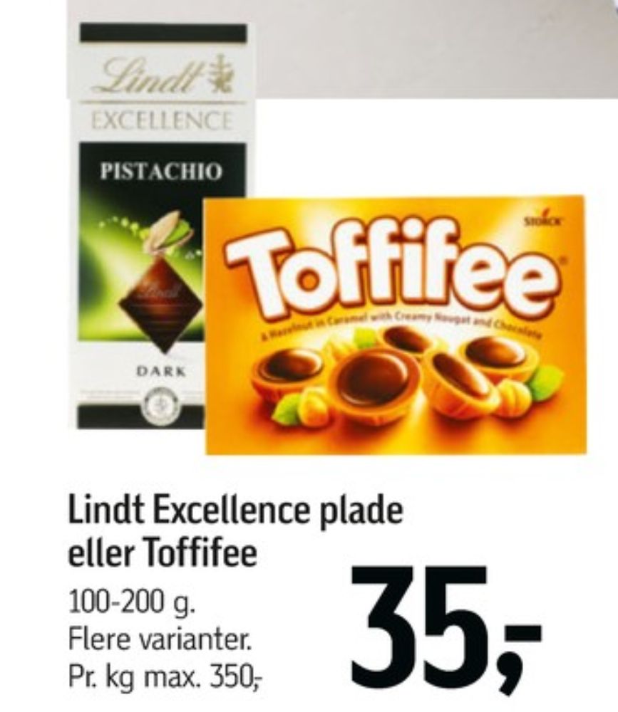 Toffifee, Dessertchokolade