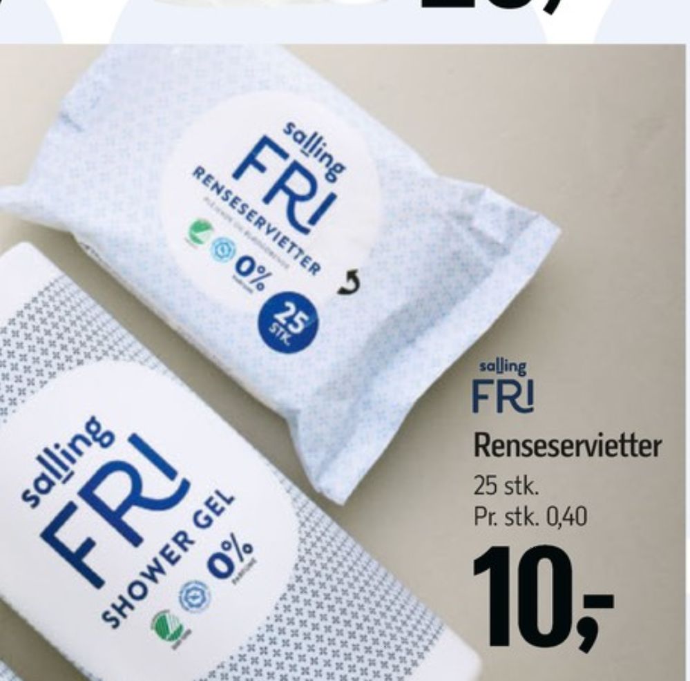 Salling Fri, Renseservietter