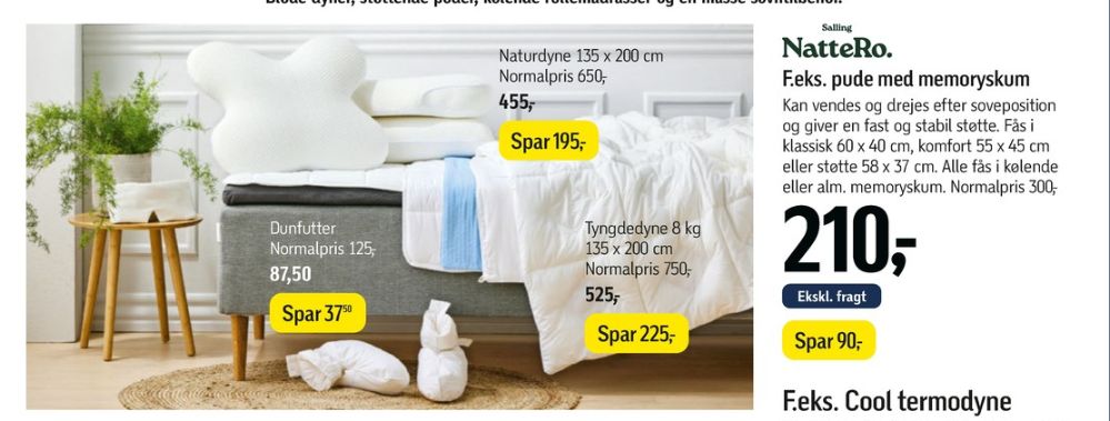 Salling NatteRo, Dunfutter