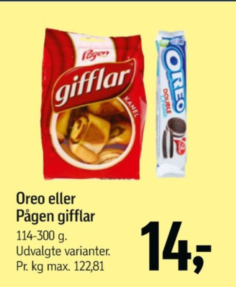 Pågen, Gifflar kanel