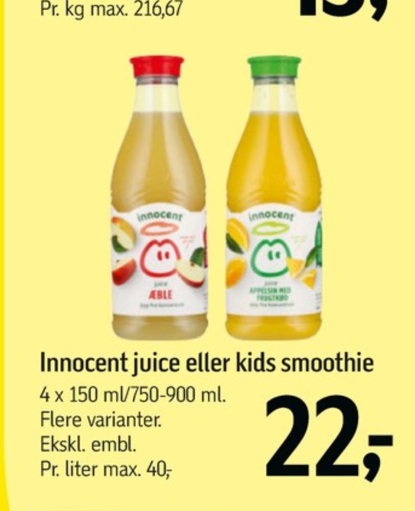 innocent, Appelsinjuice med frugtkød