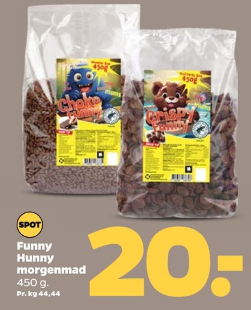 Funny Hunny, Crispy Funny Morgenmadsprodukt
