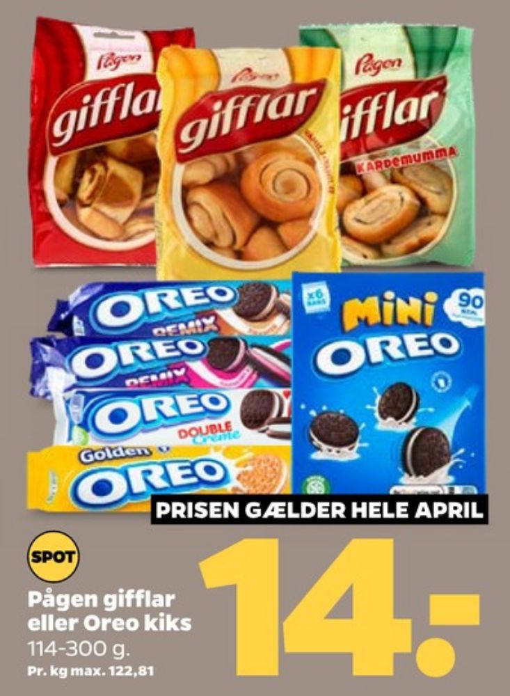 Pågen, Gifflar kanel