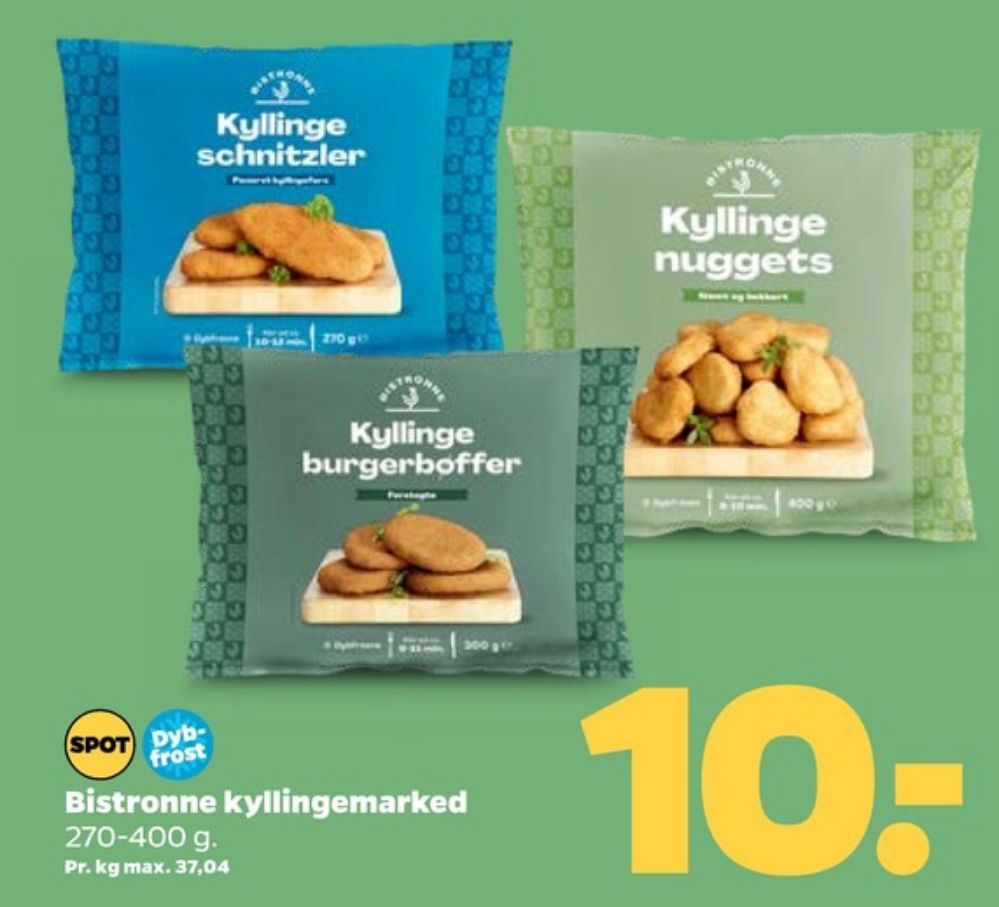 Bistronne, Kyllingeburger