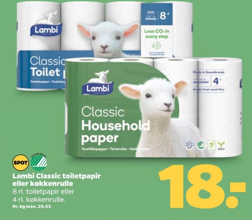 Lambi Classic, Toiletpapir