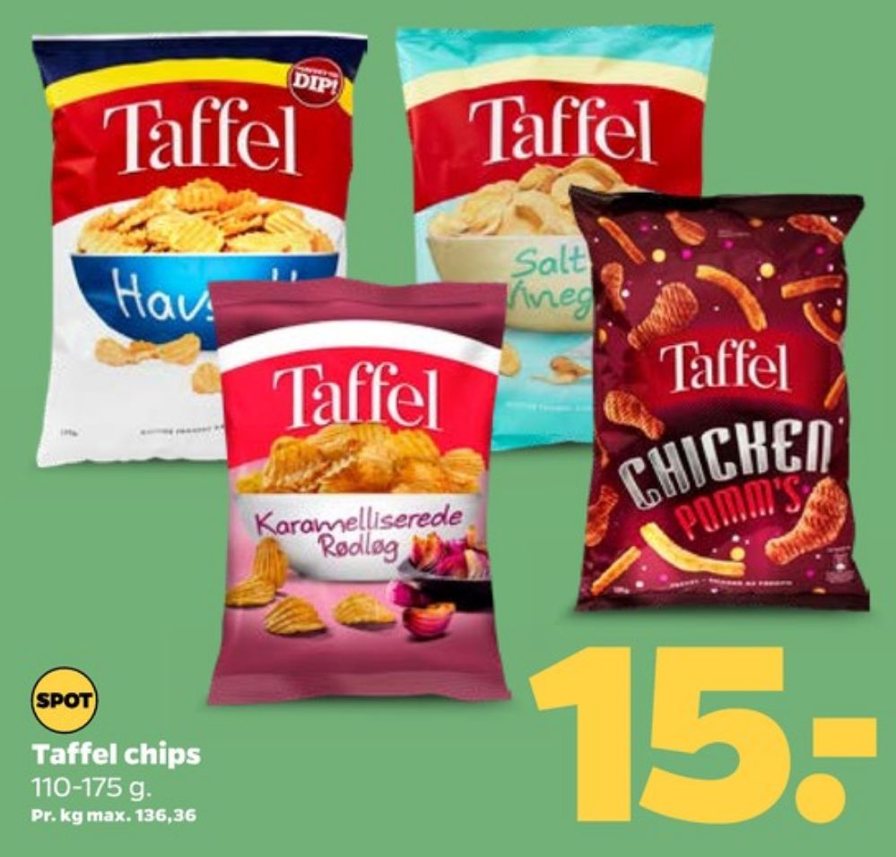 Taffel, Karamelliserede Rødløg Chips