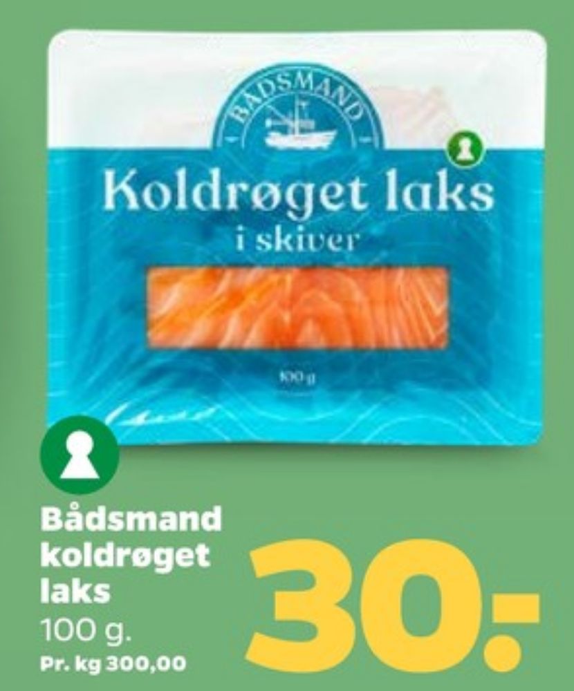 Bådsmand, Laks i skiver