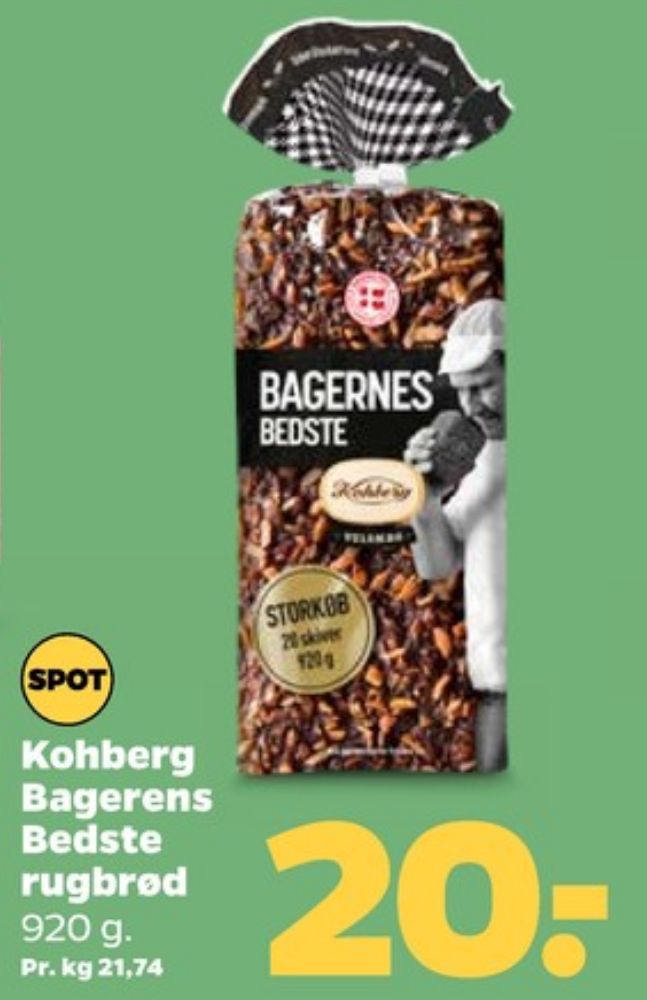 Kohberg Bagernes Bedste, Rugbrødsskiver