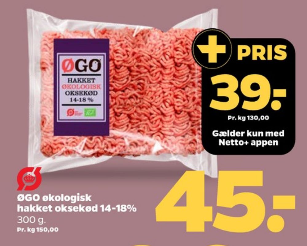 FRILAND Økologi, Hakket oksekød