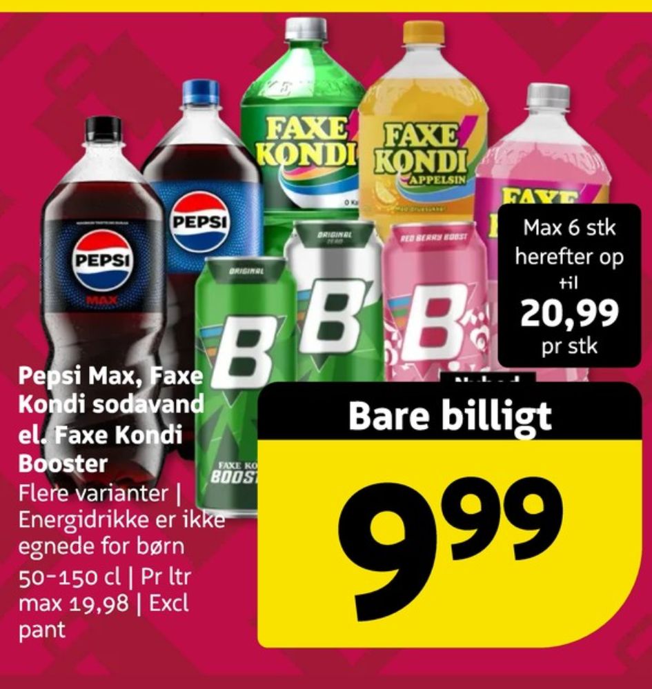 Faxe Kondi 0 Kalorier Pink Lemonade, Sportssodavand