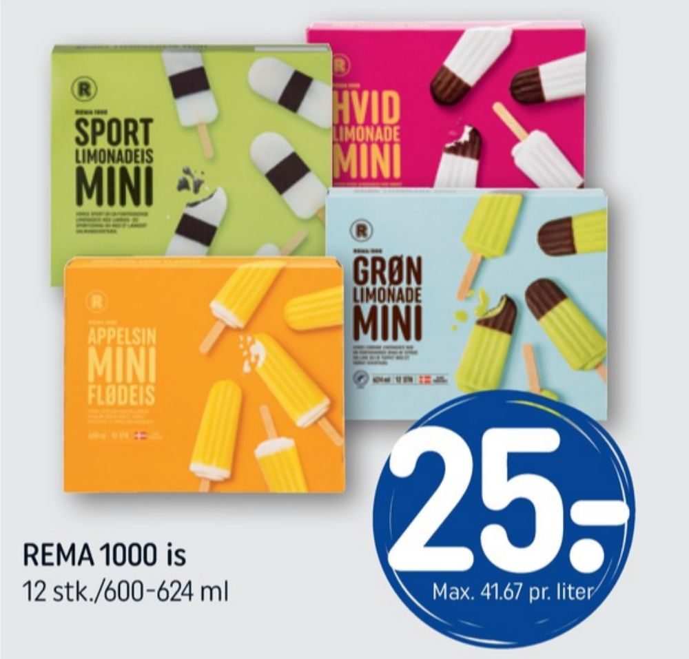 Rema 1000, Hvid Limonade Mini ispinde