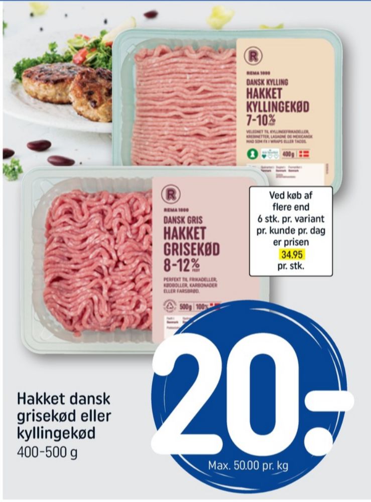 Rema 1000, Hakket kylling 4-7%