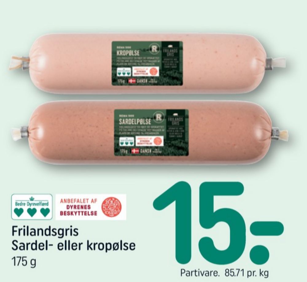 Rema 1000, Kødpølse