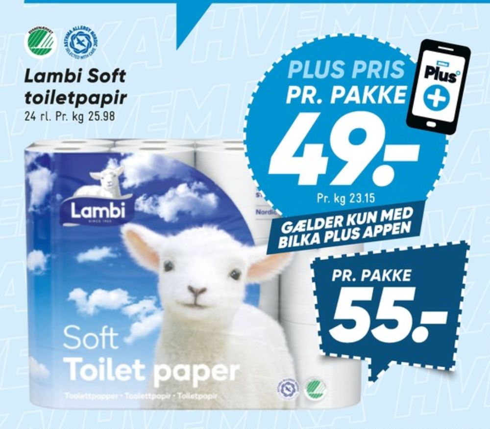 Lambi Soft, Toiletpapir