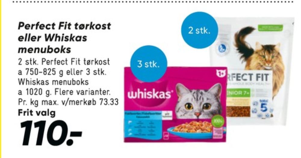 Whiskas, Kattefoder
