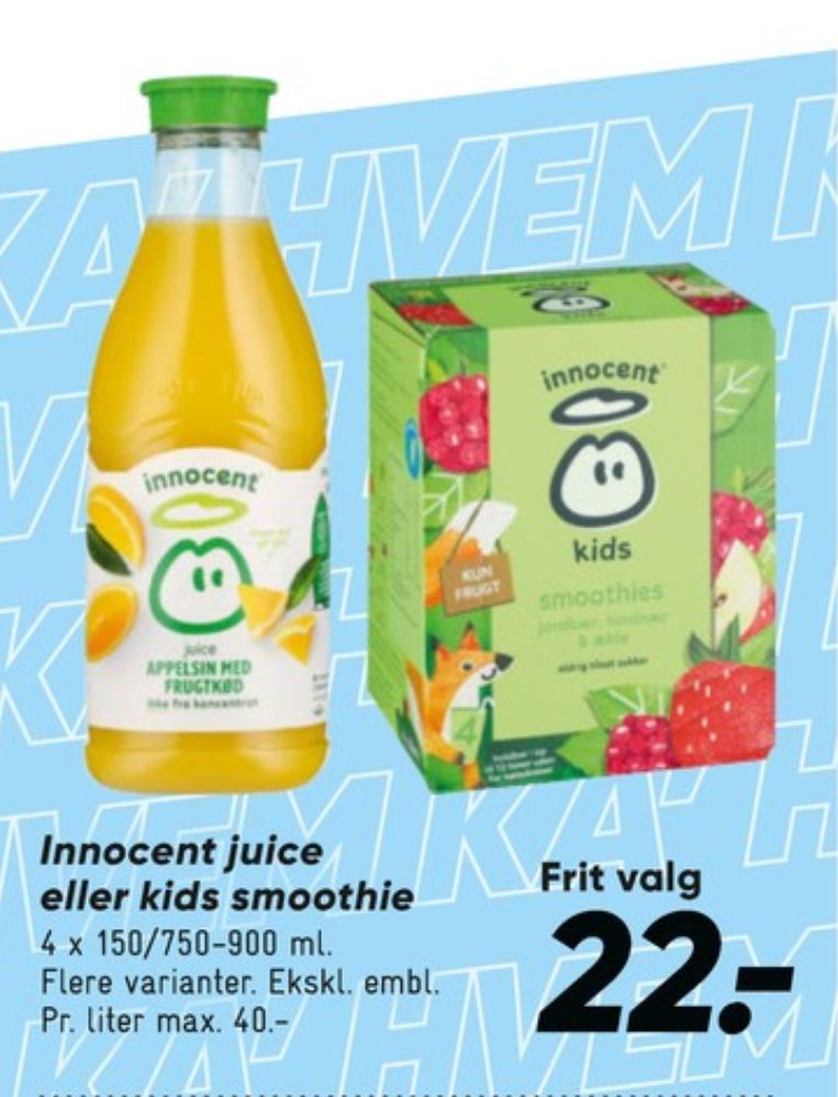 innocent, Appelsinjuice med frugtkød