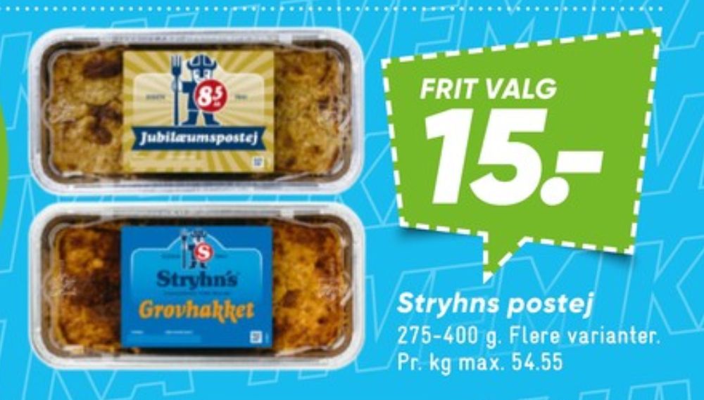 Stryhns Jubilæumspostej, Leverpostej