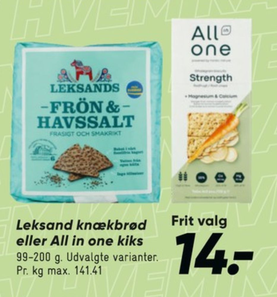 Leksands, Frön & Havsalt knækbrød