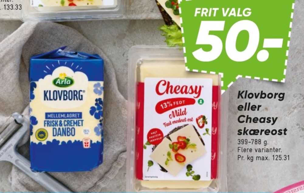 Klovborg, Skæreost Danbo Mellemlagret