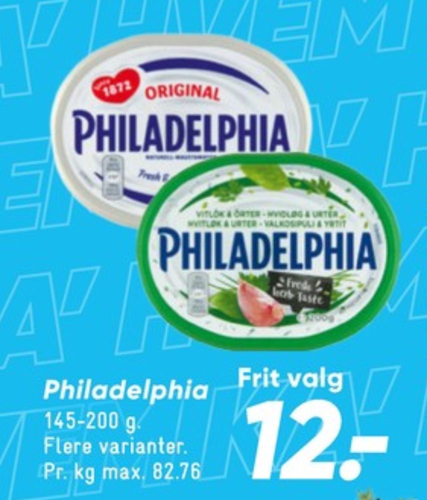 Philadelphia, Flødeost Hvidløg & Urter