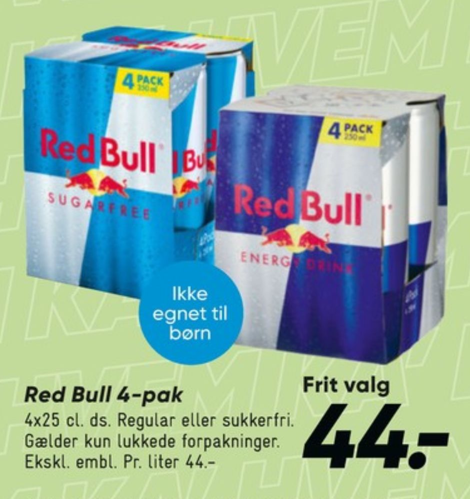 Red Bull Energy, Energidrik 4 pk.