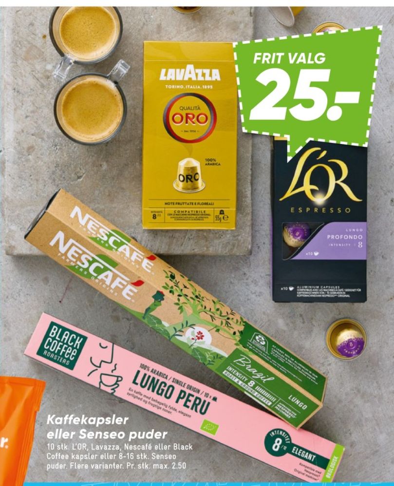 Senseo Café Latte, Kaffepuder