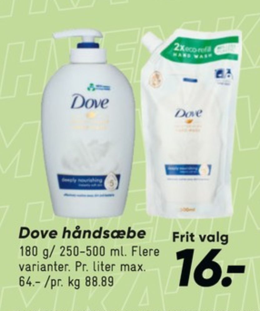 Dove, Flydende sæbe