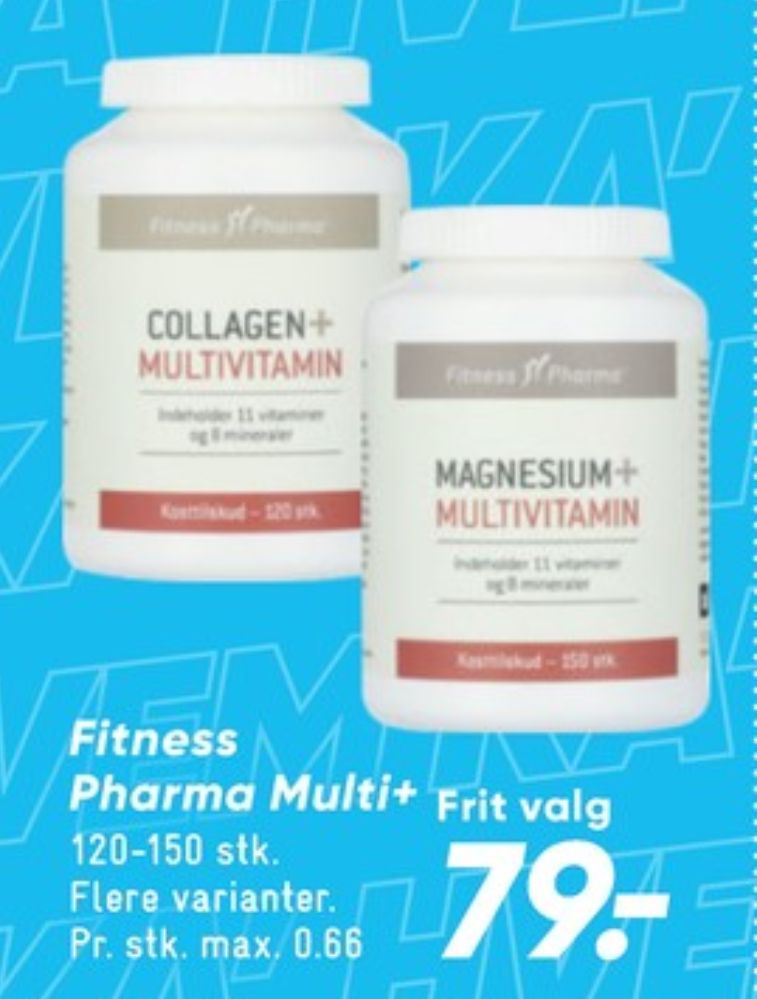 Fitness Pharma, Kosttilskud