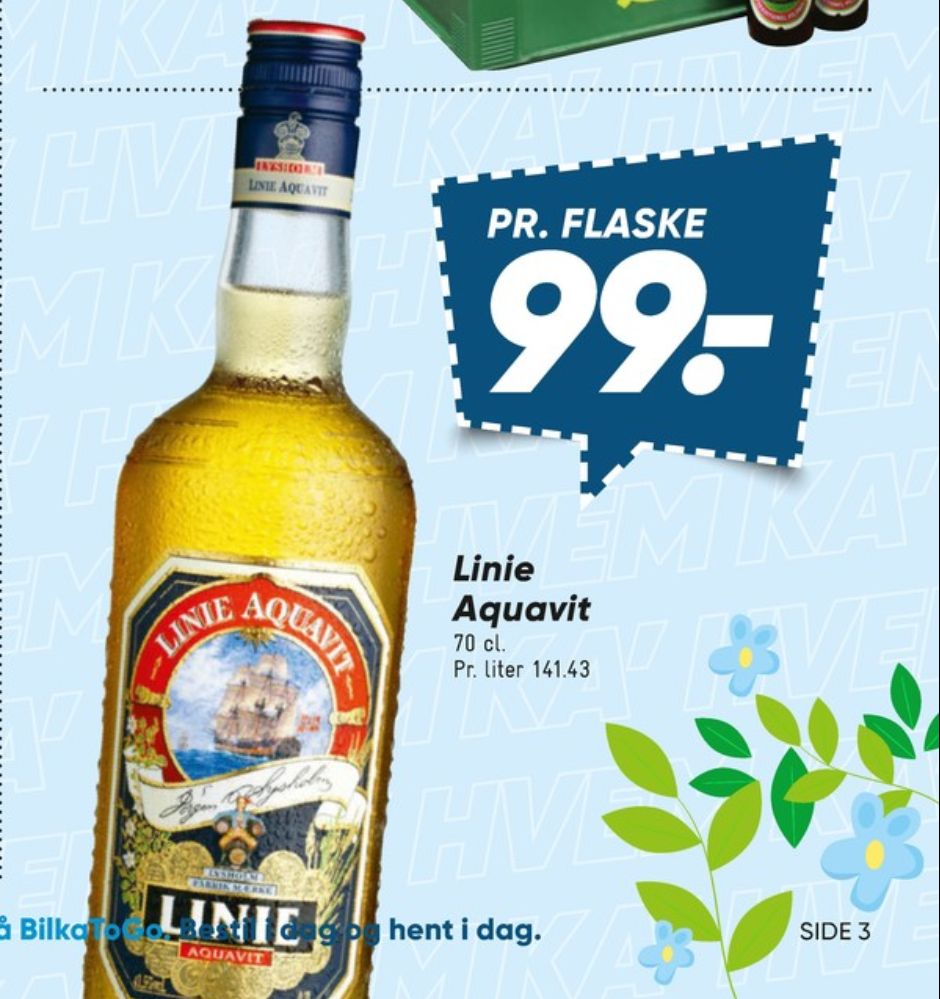 Linie Aquavit, Akvavit