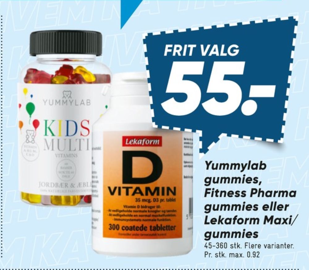 Lekaform, Vitaminer