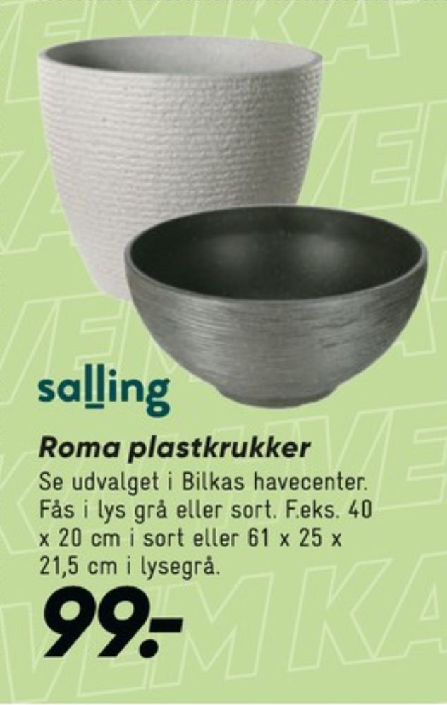 Salling, Havekrukker